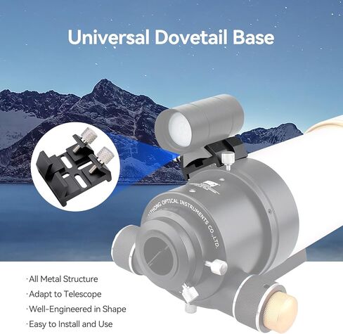 SVBONY SV545 APO Telescope Refractor 54mm Bundle with Universal Dovetail Base and SV165 Mini Guide Scope 30mm for Wide Field Astrophotography in Kuwait