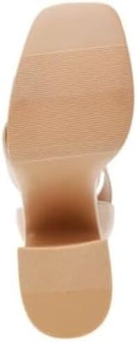 Wild Pair Womens Scarlitt Faux Leather Ankle Strap Pumps Tan 8 Medium (B,M), Nude Fabric in Kuwait