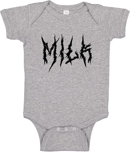 Milk Death Metal Goth Baby One Piece Or Toddler T-Shirt Funny Metal Band Clothes in Saudi Arabia