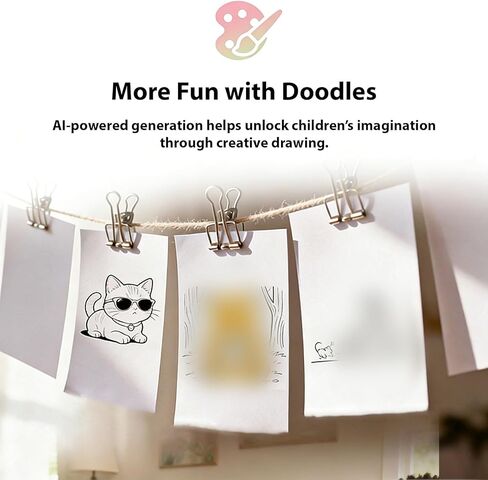 طابعة ملصقات حرارية Yoidesu صغيرة مع رسم AI والتحكم الصوتي، تطبيق واي فاي اتصال طابعة جيب محمولة بدون حبر للأطفال المبدعين DIY، مذكرات، صور، مذكرة دراسة in Kuwait