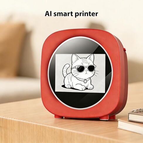 طابعة ملصقات حرارية Yoidesu صغيرة مع رسم AI والتحكم الصوتي، تطبيق واي فاي اتصال طابعة جيب محمولة بدون حبر للأطفال المبدعين DIY، مذكرات، صور، مذكرة دراسة in Kuwait