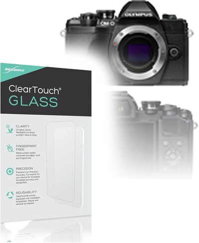واقي شاشة BoxWave متوافق مع Olympus OM-D E-M10 Mark III - زجاج ClearTouch، حماية شاشة من الزجاج المقوى 9H in Kuwait