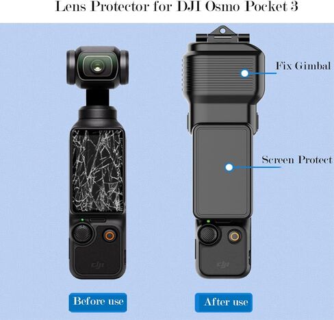 Protective Case for DJI Osmo Pocket 3 Protective Cover for Pocket 3 Handheld Camera Lens Screen Protector Cap in Kuwait