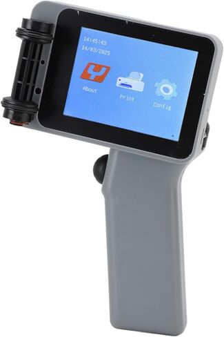 Sorandy Handheld Inkjet Printer, 4.3 Inch HD LED Touchscreen, Intelligent 4 Core CPU Printer with Smart Function, Ideal for Plastic Bottles, Wood, Acrylic, Fabric, Paper, Textiles & in Kuwait