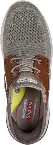 حذاء Skechers للرجال سهل الارتداء Delson 3.0 Roth Taupe بني/واسع / 13 in Kuwait