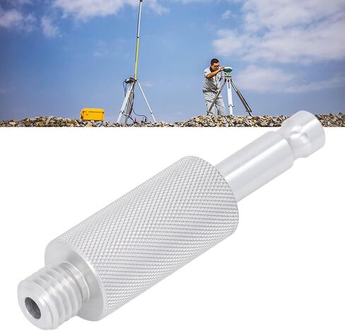 Prism Pole Adapter, Aluminum Alloy Snap On Prism to 5/8 X 11 Inch Tribrach Adapter, Universal Fit, Easy Installation with Most Prisms in Kuwait