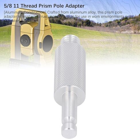 Prism Pole Adapter, Aluminum Alloy Snap On Prism to 5/8 X 11 Inch Tribrach Adapter, Universal Fit, Easy Installation with Most Prisms in Kuwait