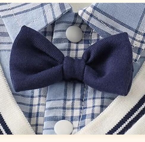 Newborn Baby Boy Summer Romper Dachshund Preppy Fake 2-Piece Outfit Cotton Infant Jumpsuit in Saudi Arabia