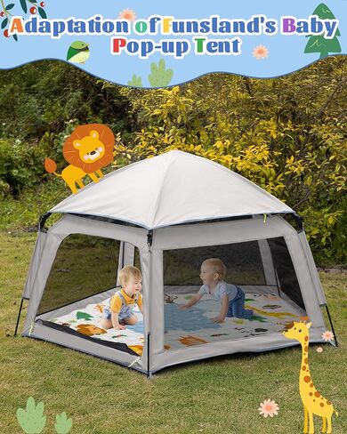 Playpen Mat Compatible with Funsland Baby Playpen Pop-up Tent - Soft Non Slip Pentagonal Play Mat in Kuwait