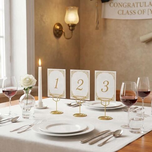 30 Pcs Grad Cap Graduation Picture Display Graduation Party Grad Cap Cards Holders Clips for Centerpieces Graduation Table Wedding Reception (30, Gold) in Kuwait