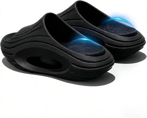 Cloud Slides for Women & Men, Cushioned Comfort Slippers with Deep Heel Cup, Removable Insole, Indoor Outdoor Slip-On Sandals for Home, Shower, Pool, Garden in Kuwait