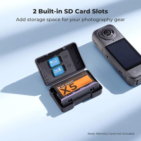 بطارية K&F CONCEPT 360x5، بطارية 2700 مللي أمبير X5 مع حقيبة تخزين متوافقة مع Insta 360x5 in Kuwait