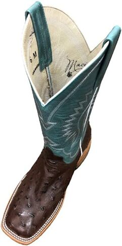 Macie Bean Women's Full Quill Ostrich Kango Tobac Exotic Boot (M2032) (7.5, numeric_7_point_5) in Kuwait