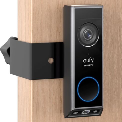 Anti-Theft Video Doorbell Mount for Eufy E340 Camera, Fully Metal Mounting Bracket, Anti-Blocks Motion Sensor, No Drilling Adjustable Accessories Mount for Houses/Apartments/Rentals-1 Pack in Kuwait