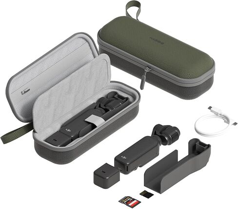 Carrying Case for DJI Osmo Pocket 3, Portable Travel Storage Organizer Carry Bag Protective Hard Shell Handbag for Pocket 3 Creator Combo Accessories (Black, Only Pocket 3) in Kuwait
