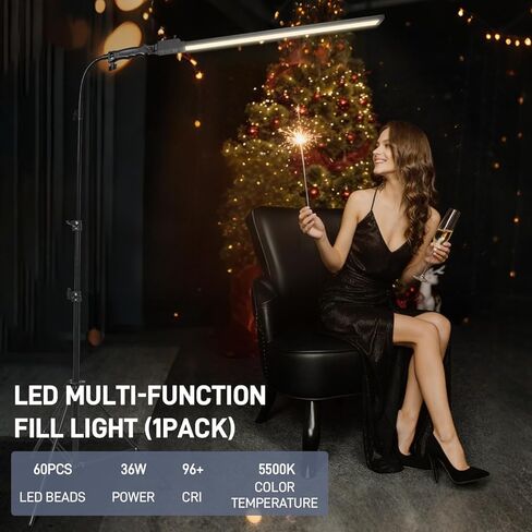 Photography Studio LED Lighting Kit with Adjustable Stand & Soft Tube, Ideal for Studio, Beauty & Tattoo Applications in Kuwait