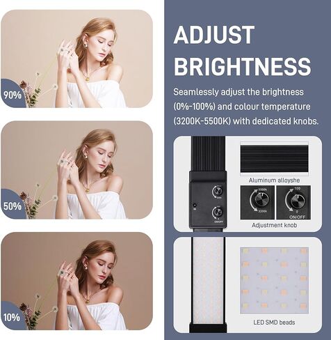 Photography Studio LED Lighting Kit with Adjustable Stand & Soft Tube, Ideal for Studio, Beauty & Tattoo Applications in Kuwait