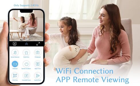 Mini 4K HD WiFi Security Camera - Wireless Small Camera with Night Vision,Nanny Cameras for Indoor Home Cameras,Motion Detection, Pet/Baby Monitor, APP Control, Cloud & SD Storage in Kuwait