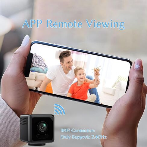 Mini 4K HD WiFi Security Camera - Wireless Small Camera with Night Vision,Nanny Cameras for Indoor Home Cameras,Motion Detection, Pet/Baby Monitor, APP Control, Cloud & SD Storage in Kuwait