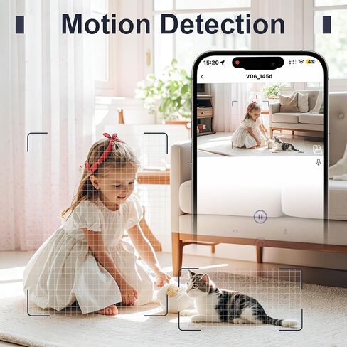 WiFi Mini Hidden Camera HD 1080P Wireless Security Cameras, Motion Detection Night Vision Loop Video, App Control Surveillance Nanny Cam for Home Office Baby Pet Monitor Video Only in Kuwait