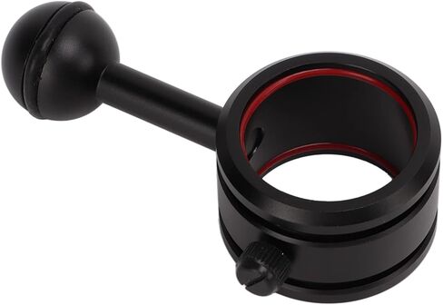 Generic Diving Flashlight Ball Arm with Anodized Hard Coating Clamp for 28‑34mm Torch Light, Aluminum Alloy Ball Head Bracket for Diving Enthusiasts in Kuwait