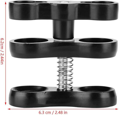 Cocoarm Aluminum Alloy Mini Butterfly Ball Clip, 6.2 x 6.3 cm 60g, Diving Lights Clamp, Adapter Mount, for SJ CAM, Underwater Photography Accessories in Kuwait
