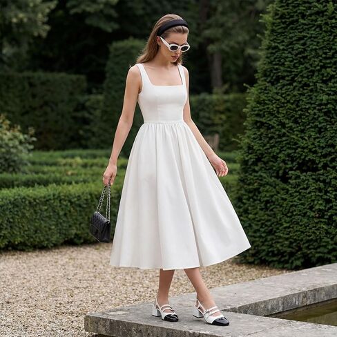 VICKI · VICKI Mary Jane أحذية نسائية بكعب Slingback كعب مكتنز وكعب منخفض مغلق بمقدمة مربعة أحذية فستان الزفاف in Kuwait