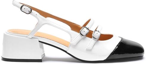 VICKI · VICKI Mary Jane أحذية نسائية بكعب Slingback كعب مكتنز وكعب منخفض مغلق بمقدمة مربعة أحذية فستان الزفاف in Kuwait