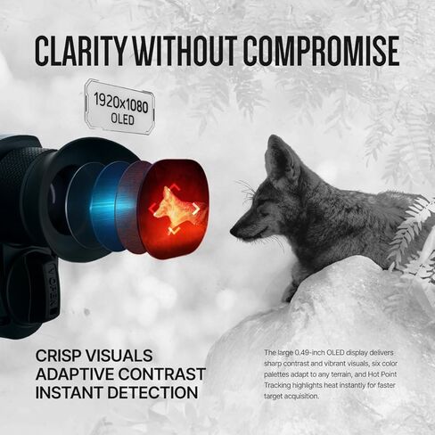 ATN BlazeHunter XD 1280x1024 Thermal Monocular w/SharpIR AI, 1000m Laser Rangefinder, 1920x1080 OLED, Wi-Fi, 32GB, IP67 in Kuwait