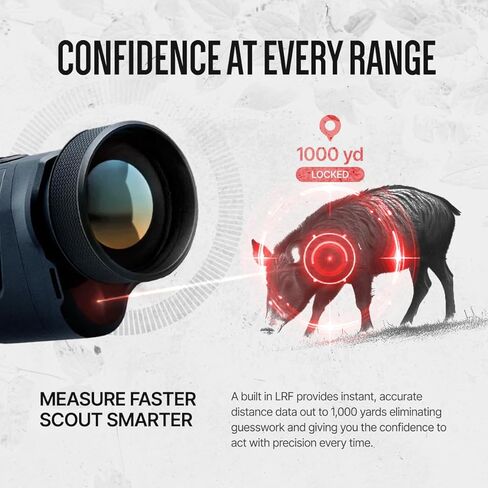 ATN BlazeHunter XD 1280x1024 Thermal Monocular w/SharpIR AI, 1000m Laser Rangefinder, 1920x1080 OLED, Wi-Fi, 32GB, IP67 in Kuwait