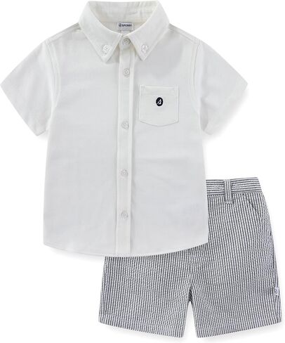 Sperry Baby Boys Button Down Shirt and Short Set for Infants in Saudi Arabia