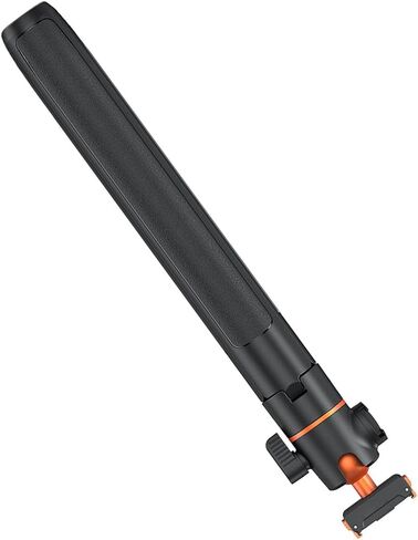 Action Camera Tripod Selfie Stick, 5 Section with 360 Rotation 34cm to 140cm Extendable Aluminum Alloy Handheld Tripod Pole with Magnetic Base for Vlogging Photography in Kuwait