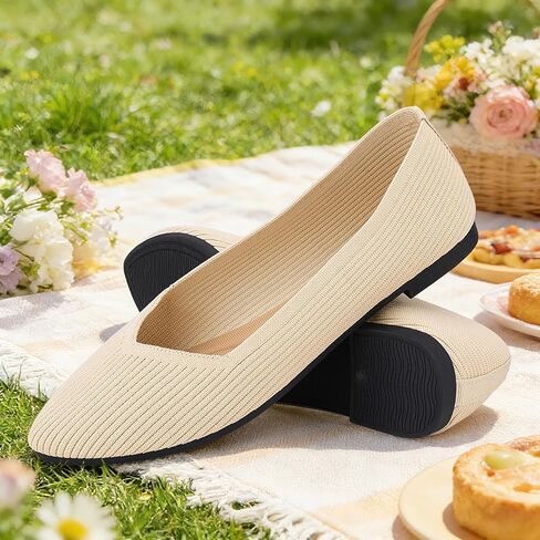 Women's Ballet Flats - Comfortable Work Office Shoes, Elegant Dressy Casual Flat Shoes for Women in Saudi Arabia