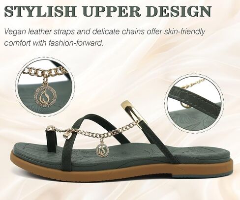 ONCAI Womens Flat Slides Sandals Toe loop Strappy Square Open Toe Fashion Essentials Sandal for Woman Summer Vacation Walking Casual Comfortable Outdoor Ladies Slide Shoes US Size 6-11 in Kuwait