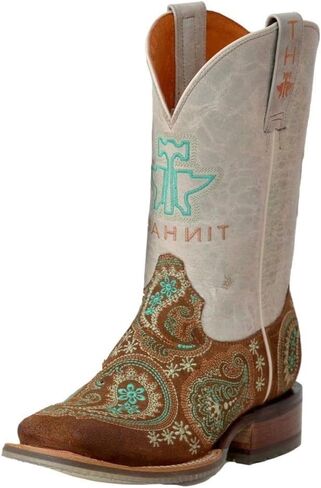 حذاء Tin Haul النسائي Wild Rags Western ذو مقدمة مربعة واسعة - 14-021-0007-1464 TA 10 M US in Kuwait