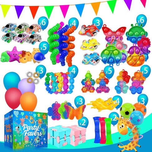 Party Favors for Kids 8-12 4-8, 240 Pack Fidget Toys for Adults, Christmas Stocking Stuffers Goodie Bags School Classroom Prizes, Birthday Gifts for Teen Boys Girls, Stress Relief Sensory Toy Bulk in Saudi Arabia