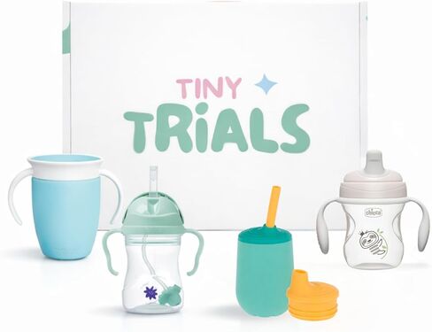 Sippy Cup Variety Pack & Training Cup Set for Babies 6+ Months – Spill-Proof, Straw, Spout & 360° Trainer Cups Featuring Chicco, Lansinoh, Nuby & Munchkin – Baby Transition Cups Gift Set in Kuwait