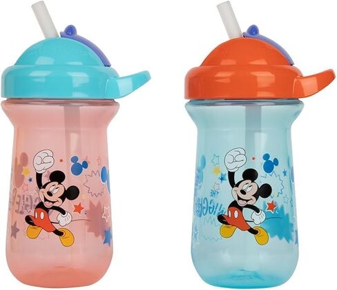 Tomy - The First Years Disney Mickey Mouse Toddler Straw Cups, 2Pk in Kuwait