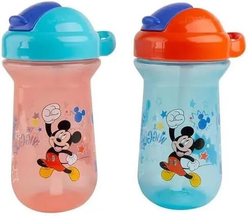 Tomy - The First Years Disney Mickey Mouse Toddler Straw Cups, 2Pk in Kuwait