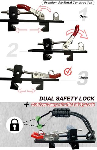 Fence Mount for Mevo Start and iPhone - Adjustable Fence Clip Mount Holder with Three 1/4 inch Camera Mounting Points, Quick Setup Game Changer Mounting Kit for Baseball/Softball Games in Kuwait