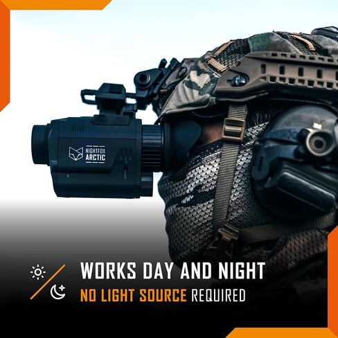 Nightfox Arctic Thermal Night Vision Monocular, Head or Helmet Mounted, Low Latency 50fps Thermal Camera, IP65 Waterproof, 24° FOV, 256 * 192 Resolution in Kuwait