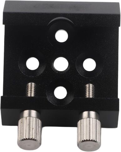 Aluminum Alloy Dovetail Base for Finder Scope Mount, 1/4 Thread Adapter Plate with Thumb Screws for Telescope Bracket, Red and Black(Black) in Saudi Arabia