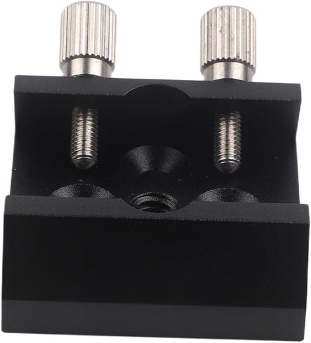 Aluminum Alloy Dovetail Base for Finder Scope Mount, 1/4 Thread Adapter Plate with Thumb Screws for Telescope Bracket, Red and Black(Black) in Saudi Arabia