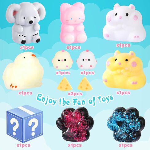 28pcs taba squishy cat paw super toys ، mini mini kawaii fright right fidget toys ، squishies for child ، family pitge ، cat cat paws mochi toys for childs in Kuwait