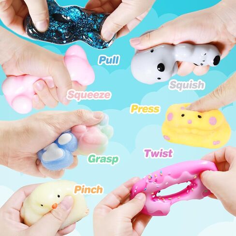 28pcs taba squishy cat paw super toys ، mini mini kawaii fright right fidget toys ، squishies for child ، family pitge ، cat cat paws mochi toys for childs in Kuwait