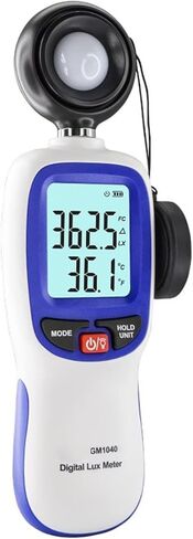 مقياس الضوء GM1040/1040B مقياس الإضاءة الرقمي مقياس الإضاءة مقياس الضوء جهاز اختبار السطوع (التكوين القياسي) in Kuwait