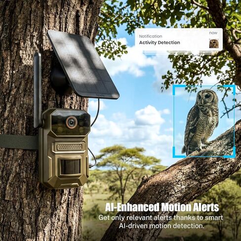 4G LTE Cellular Outdoor Security Camera,1080p for Home Security with Motion Detection, 2-Way Audio, Night Vision, IP65, Solar Panel, Built-in SIM Card, Unlimited Plan (Sold Separately) in Kuwait