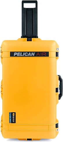 حافظة Air Pelican 1615 باللون الأصفر بمقابض ومزالج سوداء. تأتي فارغة ومع عجلات. in Kuwait