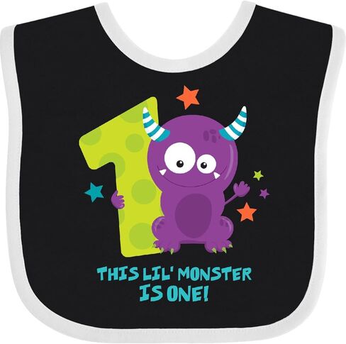 inktastic Monster 1st Birthday Baby Bib in Saudi Arabia