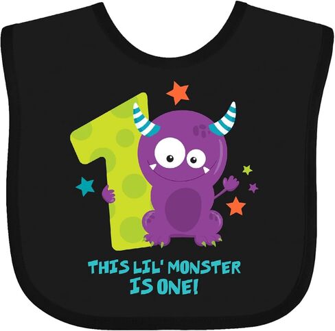 inktastic Monster 1st Birthday Baby Bib in Saudi Arabia